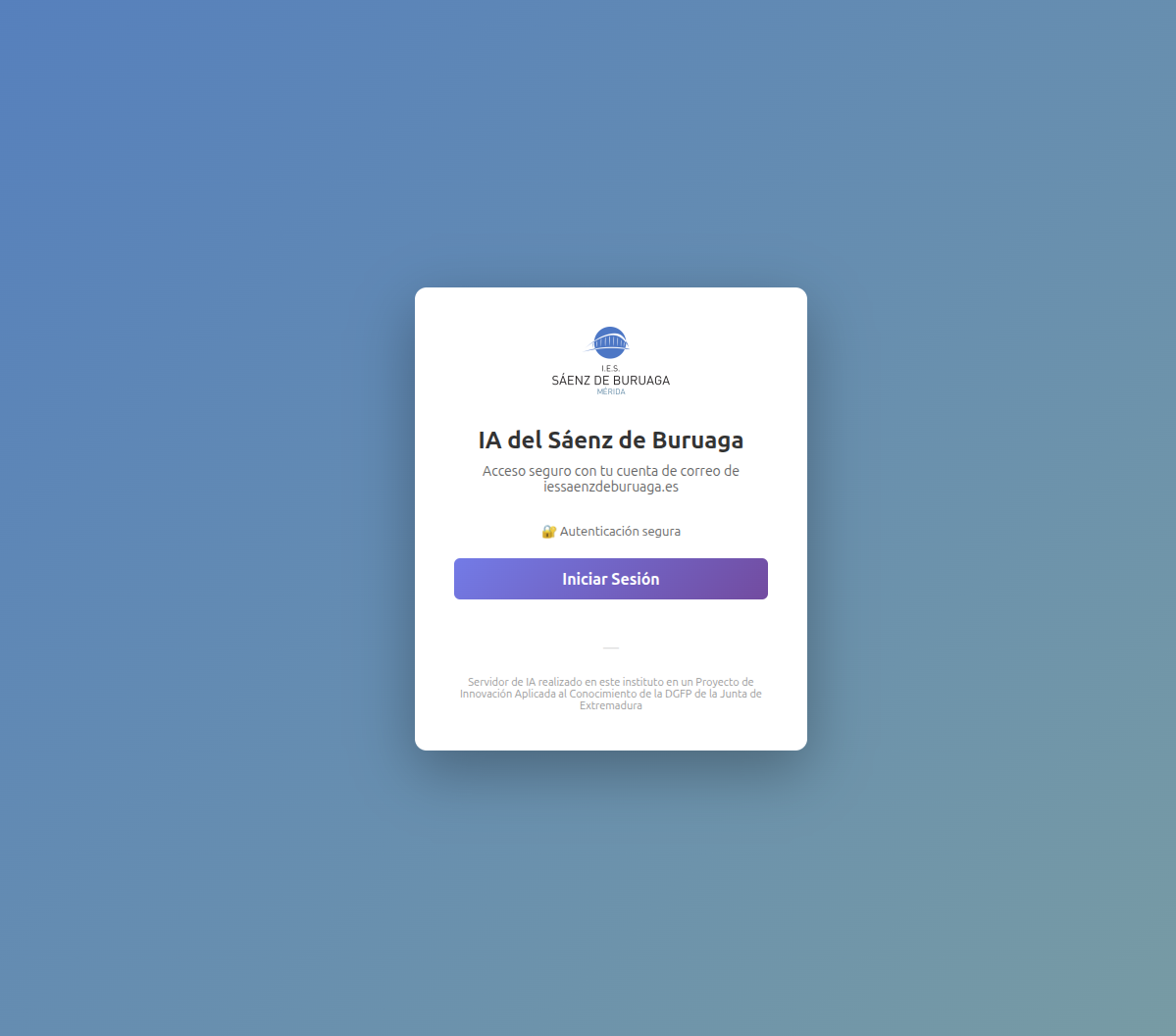 Login Sáenz de Buruaga